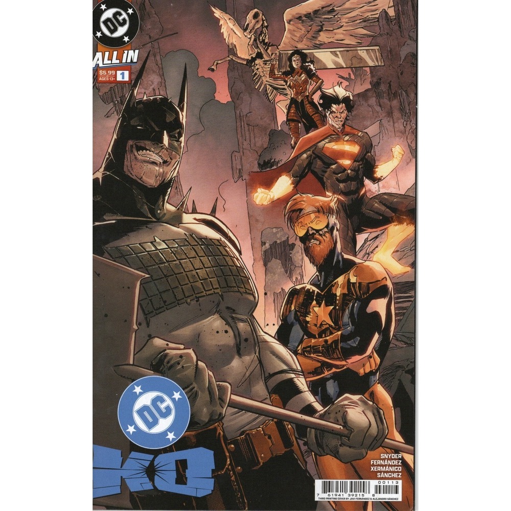 DC KO #1 - 3rd Printing Cardstock Variant Cover  DC Comics 2026